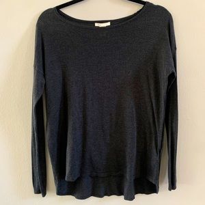 Long Sleeve Dark Grey Sweater